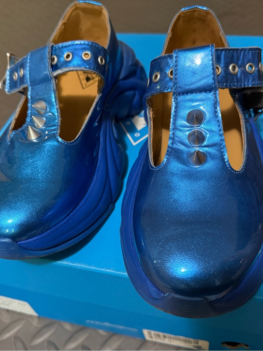John Fluevog sparkly Mary Janes